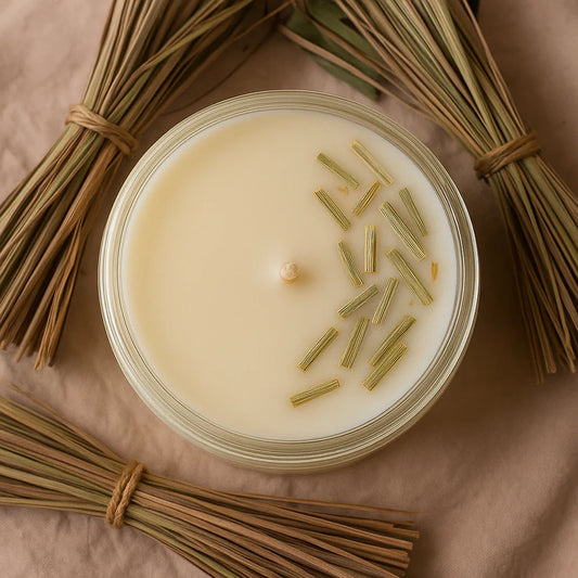Lush Lemongrass | Soy Wax Scented Candle | 25-30 Hrs