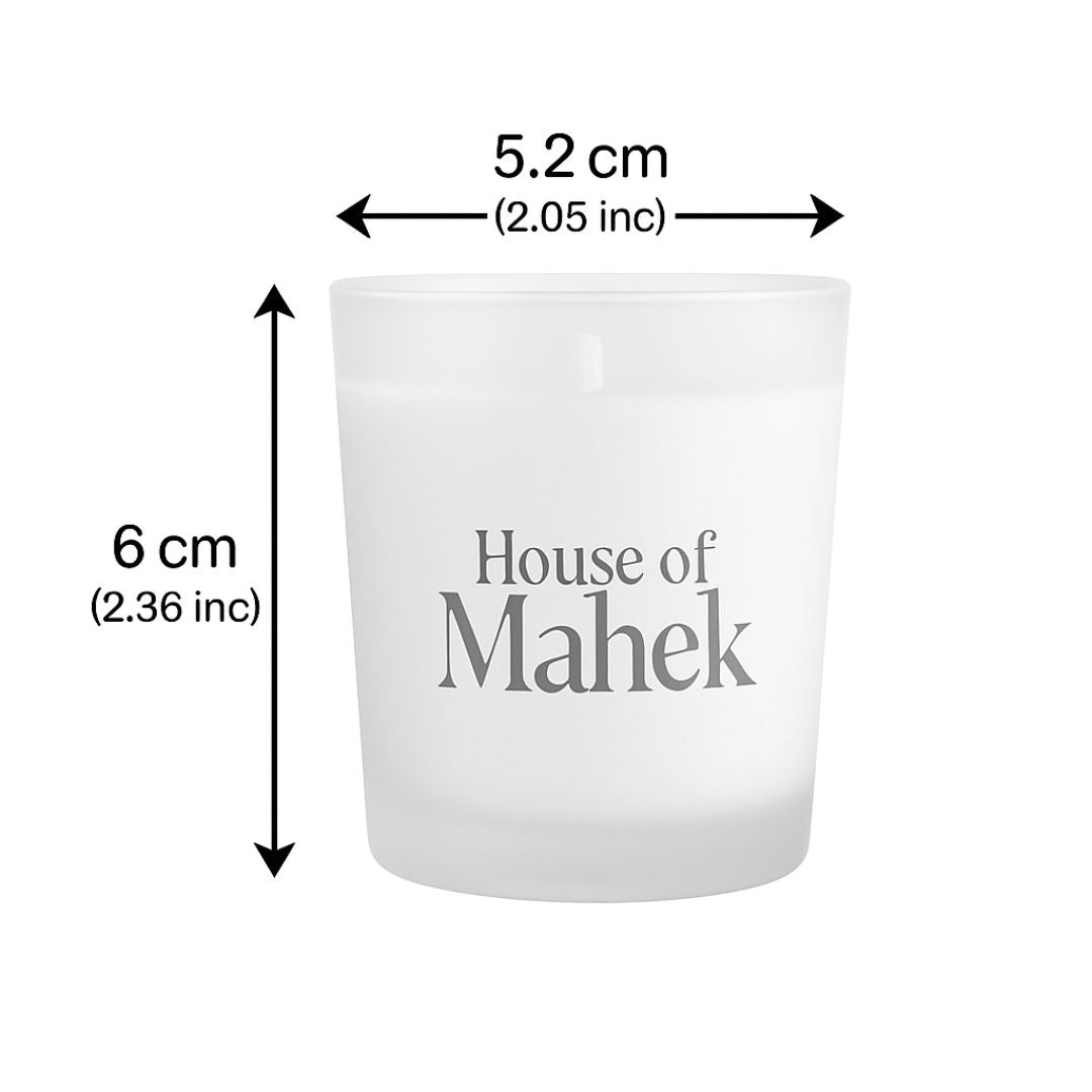 Set of 3 Fragrant Votive Glass Candles- Royal Blend