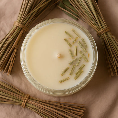 Lush Lemongrass | Soy Wax Scented Candle | 25-30 Hrs